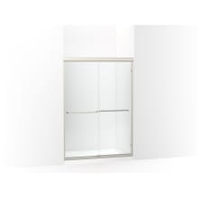 Finesse 65-1/2" High x 59-5/8" Wide Sliding Semi Frameless Shower Door with Clear Glass