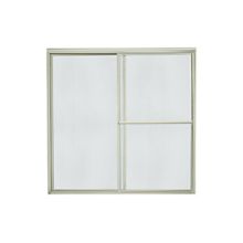 Deluxe 56-1/4" High x 57-3/4" Wide Sliding Framed Shower Door with Clear, Frosted, or Pattern Glass