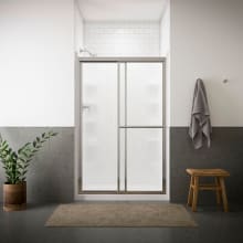 Deluxe 70" High x 48-7/8" Wide Sliding Framed Shower Door with Clear, Frosted, or Pattern Glass