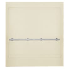 ADA Shower 65-9/16" x 63-5/16" Vikrell Shower Back Wall with Grab Bar