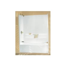 Performa AFD, 60" x 29" x 77-3/4" Bath/Shower with Age in Place Backers - Left-hand Drain