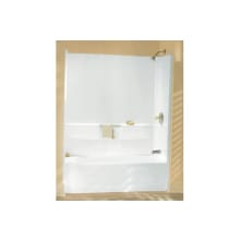 Performa AFD, 60" x 29" x 77-3/4" Bath/Shower with Age in Place Backers - Right-hand Drain