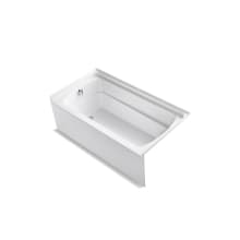 Ensemble 60" x 32-1/8" Vikrell Soaking Bathtub for Alcove Installations with Left Drain and ADA Compliant