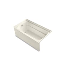 Ensemble 60" x 32-1/8" Vikrell Soaking Bathtub for Alcove Installations with Left Drain and ADA Compliant