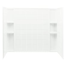 Ensemble 55-1/4" x 60" x 33-1/4" Vikrell Shower Wall Set with Tile Design