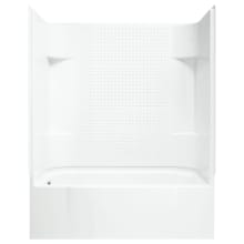 Accord 60" x 31-1/4" x 73-1/4" Vikrell Shower with Drain Left and Tile Design