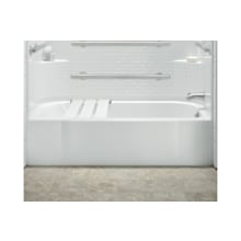 Accord ADA 60" x 30" Bath - Left-hand Drain with Seat on Right