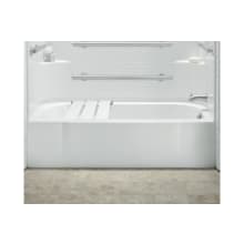 Accord ADA 60" x 30" Bath - Left-hand Drain with Seat on Right