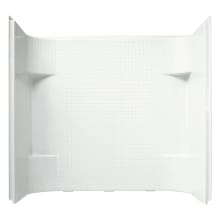 Accord 56-1/4" x 60" x 31-1/4" Vikrell Shower Wall Set with Tile Design