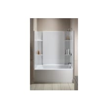Accord Series 7115, 60" x 32" x 74" Bath/Shower with Age-In-Place Backers-Right-hand Drain