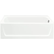 Ensemble 60" x 30-1/8" Vikrell Soaking Bathtub for Alcove Installations with Right Drain