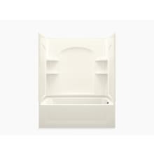 Ensemble, 60" x 32" x 74" Curve Bath/Shower with Age in Place Backers - Right-hand Drain