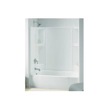 Accord AFD 60" x 30" x 74-1/4" Bath/Shower with Age in Place Backers - Left-hand Drain