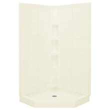 Intrigue 40-1/4" x 80-1/4" Vikrell Shower with Drain Center