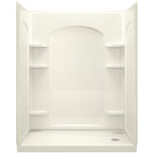Ensemble 60" Four Piece Shower Module with Backer Boards, Right End Drain, and Corner Shelves