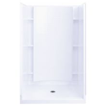 Accord 36" x 37-1/4" x 77" Vikrell Shower with Drain Center and Age-in-Place Backers