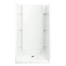 Accord 42" x 37-1/4" x 77" Vikrell Shower with Drain Center and Recessed Shelves
