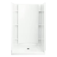 Accord 48" x 37-1/4" x 77" Vikrell Shower with Drain Center and Age-in-Place Backers