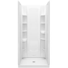 STORE+ Vikrell 36" x 34" x 77" Shower Kit with Integrated and Removable Storage