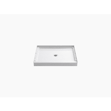 GUARD+ Vikrell 36" x 34" Shower Pan with Center Drain - less Drain Assembly
