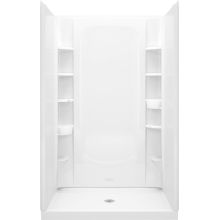 STORE+ Vikrell 48" x 34" x 77" Shower Kit with Integrated and Removable Storage and Age In Place Backers