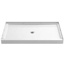48" x 34" Shower Base with Single Threshold and Center Drain