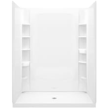 STORE+ Vikrell 60" x 34" x 77" Shower Kit with Integrated and Removable Storage