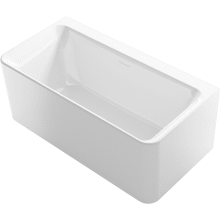 Unwind 60" Free Standing Acrylic Soaking Tub with Center Drain