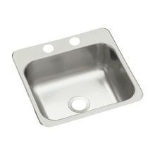 15" Single Basin Drop In Stainless Steel Bar Sink with SilentShield®