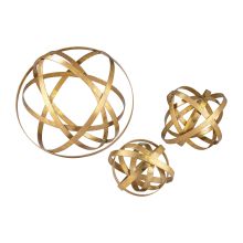 Open Structure Metal Orbs - Set of Three