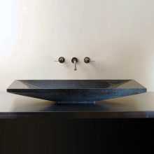 Verona 24" Rectangular Stone Vessel Bathroom Sink