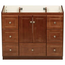 Simplicity 42" Single Free Standing Vanity Cabinet Only - Less Vanity Top