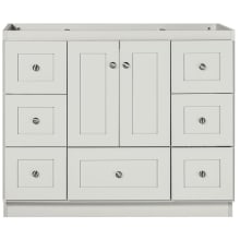 Simplicity 42" Single Free Standing Vanity Cabinet Only - Less Vanity Top