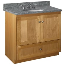 Simplicity 36" Single Free Standing Vanity Cabinet Only - Less Vanity Top