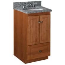 Simplicity 18" Single Free Standing Vanity Cabinet Only - Less Vanity Top