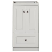 Simplicity 18" Single Free Standing Vanity Cabinet Only - Less Vanity Top