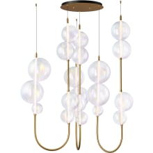 Dreamer 59" Wide LED Abstract Multi Light Pendant