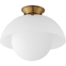 Domain 14" Wide LED Semi-Flush Ceiling Fixture by Mat Sanders