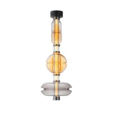 Gusto 12" Wide LED Semi-Flush Ceiling Fixture with Hand-Blown Glass Shades