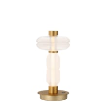 Gusto 20" Tall LED Buffet Table Lamp with Hand-Blown Glass Shades