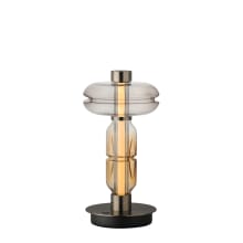 Gusto 20" Tall LED Buffet Table Lamp with Hand-Blown Glass Shades