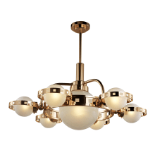 Olympus 7 Light 39-1/2" Wide Chandelier with Opal Glass Shades