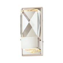 Empire 11" Tall LED Wall Sconce with Beveled Crystal Shades