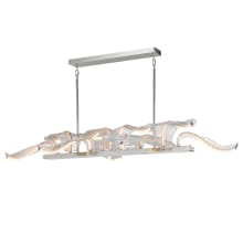 Lillet 61" Wide LED Crystal Abstract Chandelier with Beveled Crystal Shades