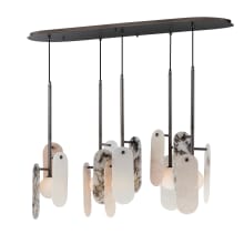 Megalith 5 Light 48" Wide LED Linear Chandelier by Nina Magon