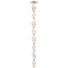 Dolce Vita 48" Tall LED Crystal Mini Pendant with Beveled Crystal Shades