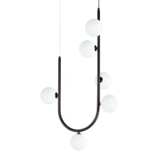 Contour 6 Light 24" Wide LED Abstract Pendant by Nina Magon