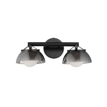 Domain 2 Light 18" Wide LED Bathroom Vanity Light by Mat Sanders