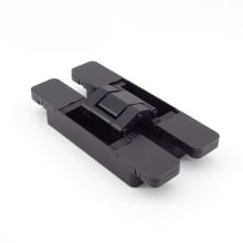 6-5/16 Inch 3-Way Adjustable Invisible Door Hinge with 180 Degree Opening Angle - Single Hinge