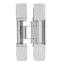 4-1/2 Inch 3-Way Adjustable Invisible Door Hinge with 180 Degree Opening Angle - Single Hinge